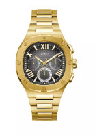 Guess Guess Chronograph Black Dial Gold Stainless Steel Strap Men Watch GW0572G2