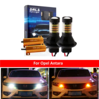 DRL Car LED Canbus DRL Running Turn Signal Light Dual Mode External Lights 1156 BA15S P21W BA15S 1156 For Opel Antara 2010 2012