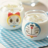 🔥現貨🔥日本製 哆啦A夢 哆啦美 玻璃杯 Doraemon 不倒翁橢圓玻璃杯 -富士通販