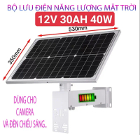 BỘ PIN NĂNG LƯỢNG MẶT TRỜI HH-40W30AH CHO CAMERA-QUẠT-CHIẾU SÁNG- VIỄN THÔNG-CÔNG SUẤT 40W–PIN LITHI