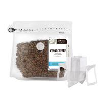 CoFeel 凱飛鮮烘豆耶加雪夫中烘焙咖啡豆半磅+濾掛咖啡袋20入食品級濾紙