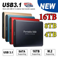 1TB external hard drive 4TB Portable SSD 2TB External Solid State Drive USB 3.1/Type-C Hard Disk Storage For PC/Mac/Phone