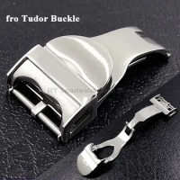 18mm Stainless Steel Buckle for Tudor Watch Strap Clasp Solid Folding Clasp Accessories Silver Metal Button Buckle Replacement