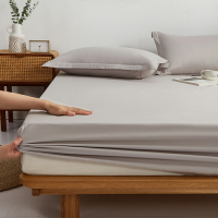 全棉純色單床笠加厚純棉床套全包防滑防塵床墊套床單1.8米床床罩4