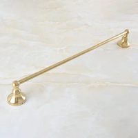 Wall Mounted Luxury Gold Color Brass Bathroom Towel Single Bar Rail Rack Holder Lba890