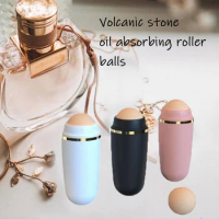 Portable Household Pores Reduce Tool Oil Removal Beauty Stick Volcanic Stone Oil-Absorbing Ball Facial Oil Cleansing Massager