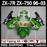 Body Kit For KAWASAKI NINJA ZX-7R ZX-750 1996 1997 1998 1999 107No.0 ZX 7R 750 7 R ZX750 ZX7R 00 01 02 03 Fairing Factory Green