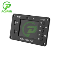 บอร์ดถอดรหัส MP3 Bluetooth 5.0 Stereo Audio Receiver HD Video Player รองรับ USB TF AUX FM Audio Radio Car MP3 Speaker