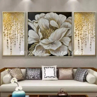 lukisan bunga moderen 30x60/60x60/30x60