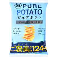 湖池屋 PURE POTATO鹽味薯片[大袋] 124g