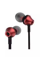 REMAX Remax RM-610D Metal in-ear wire control Earphone with Mic Stereo Music Earphone - RED