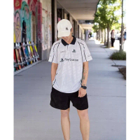 【Free Customization】(POX)เสื้อคอปก เสื้อพิมพ์ลาย สตรีทแฟชั่น