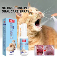 30ml Pet Oral Care Spray for Cat Dog Instant Pet Fresh Breath Dental Care Teeth Cleaning Anti Inflammatory Dog Gingivitis Treatm