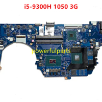for HP PAVILION GAMING 17-CD laptop motherboard i5-9300H 1050 3G L58848-601 FPC70 LA-H471P mainboard used working good