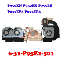 4PIN CPU GPU Fan Heatsink For CLEVO P950EN P950ER P955ER P955EP6 P955EE6 6-31-P95E2-101 6-31-P95E2-501 6-31-P9502-102