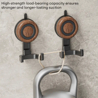Non porous suction cup hook, strong load-bearing wall hook, seamless hook, reusable hook, nail free 