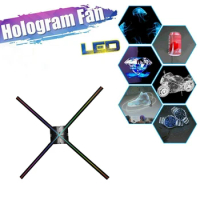 3X3 Splicing 3d Holographic Display Projector Led Fan Hologram Led Fan Display Holographic Advertising Display Fan