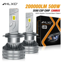 H7 LED Headlight Turbo LED Head Lamp Bulb High Power H11 4300K 6000K CSP Chip 1:1 Mini Size Fan Car Light Fog Lamp 200000LM 500W