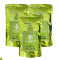 日本 熊野油脂 KUMANO PharmaACT 洗手乳 補充包 200ml (液體) 3入組