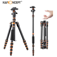 K&amp;F Concept BA225 60"/153cm Carbon Fiber Tripods with 360° Panorama Ball Head 8kg/17.6lbs Load Capacity For DSLR Camera