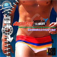 AustinBem澳斯邦202彩虹世代窄版平口泳褲SW0052