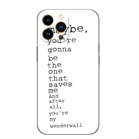 เคสสําหรับ iphone 13 mini 13 Pro Max โทรศัพท์ฝาหลัง Soft Silicon สีดํา tpu case Oasis Band เคส  tech