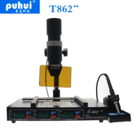 PUHUI T862 T-862++ IRDA Infrared bga rework machine, BGA SMD SMT desoldering Rework Station Infrared Desoldering Station