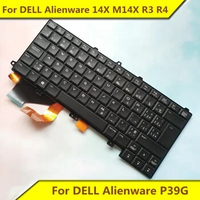 For DELL Alienware P39G Alienware 14X M14X R3 R4 Backlit Keyboard New Original for DELL Notebook