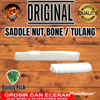 (BISA COD) Saddle Nut Akustik Tulang Sapi Australia Asli Gitar Saddle Gitar Nut Gitar Acoustic Bone 