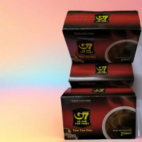 Cafe G7 Hòa Tan Đen 2 in 1 - không đường Trung nguyên Hộp 30G (2G x 15 Gói)