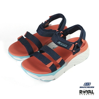 Skechers Max Cushioning 橘色 織布 運動涼鞋 女款 NO.J0340【新竹皇家 140120NVMT】
