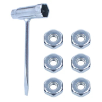 13 x 19 mm Wrench Scrench with 6 Bar Nuts For Stihl 017 018 019 020 021 023 024 025 026 028 034 Chainsaw Replacement Parts Tools