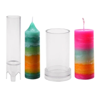 Candle Molds for Candle Making Plastic Pillar Candle Making Kit Large Cylinder Candle Making Molds DIY Candle Making
