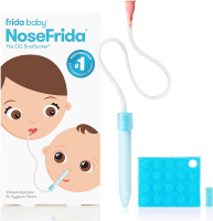 Frida Baby Saline Kit Includes NoseFrida Nasal Aspirator for Baby Baby Nose Sucker Saline Nasal Spra