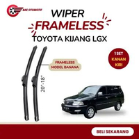 Wiper Soft Frameless Mobil Toyota Kijang LGX Kaca Mobil Depan Satu Pasang Kanan Kiri Wiper Frameless