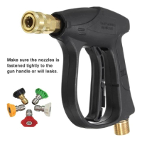 High Pressure Washing Water Gun Snow Foam Long Gun for Car Wash Machine Cleaning Pressure Car Wash Water Gun M22 Quick Release