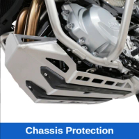 For BMW F800GS ADV Chassis Protection Cover Protector Skid Plate Engine Guard Alloy Motorcycle Accessories