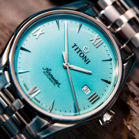 TITONI瑞士梅花錶 空中霸王系列 83908 S-691 男士機械腕錶 40mm