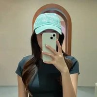 Topi ADLV SIGNATURE TEXT EMBROIDERY WHITE MINT GREEN CAP 100% ORIGINAL