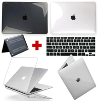For Apple Macbook Air 13/11/MacBook Pro 13/16/15 Inch Laptop Case Hard Shell Protector Case + Keyboard Cover