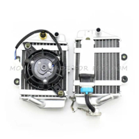 ATV Radiator Water cooling engine &amp; fan for Xmotos Apollo Motorcycle Zongshen Loncin Lifan 150cc 200cc 250cc engine Accessories