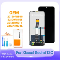 100% Tested Premium For Xiaomi Redmi 12C LCD Screen Touch Glass Digitizer For Redmi 12C Display 22126RN91Y 2212ARNC4L 22120RN86I