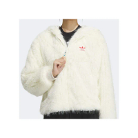【adidas 愛迪達】New Fur JKT 女款 白色 CNY 新年 龍年 人造毛皮 連帽 外套 IX4225