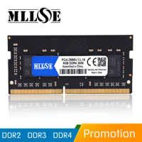 MLLSE DDR4 DDR3 DDR2 1GB 2GB 4GB 8GB 16GB Laptop Ram Memory 1066 1333 1600 1866 2133 2400 2666 DDR3L Sodimm Notebook Memoria