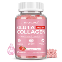 StressXcel Suplemen Kesehatan Gluta Collagen | Health Supplement dengan Vitamin A/C/B6/E Lengkap