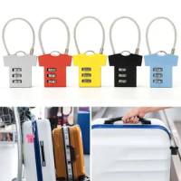 Aluminum Alloy Suitcase Luggage Coded Lock Mini 3 Digit Password Lock Cupboard Cabinet Padlock Practical Security Tools