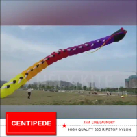 NEW ARRIVAL 35M centipede kite pendant line laundry soft inflatable ripstop nylon