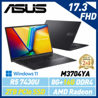 【全面升級】ASUS 華碩 Vivobook M3704YA-0042K7430U 17吋 效能筆電