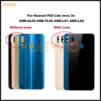 For Huawei Nova 3e Back Battery Cover Glass P20 Lite With Camera Lens Rear Door Housing Case Panel For Huawei P20 Lite Cover