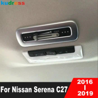 For Nissan Serena C27 2016 2017 2018 2019 Matte Car Roof Air Condition AC Switch Button Panel Cover Trim Interior Accessories